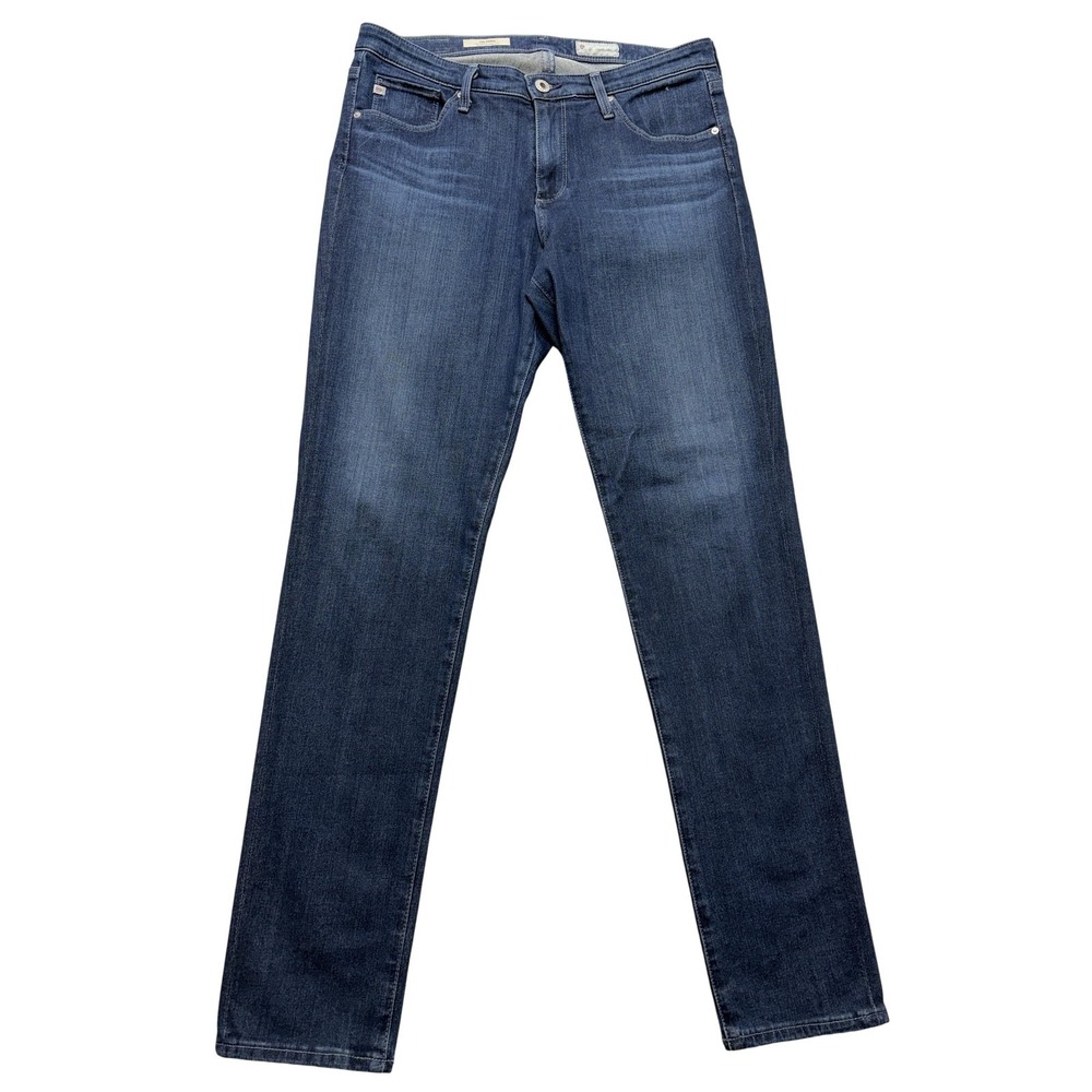 AG Adriano Goldschmied Prima Cigarette Jeans Womens 30R Blue Mid Rise Stretch